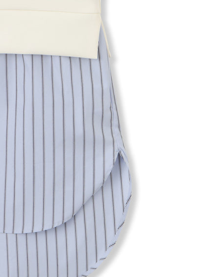 【一部店舗限定販売】ダンボール×ストライプドッキングトップス