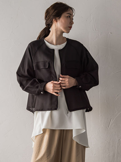 【WEB限定】メッシュブルゾン