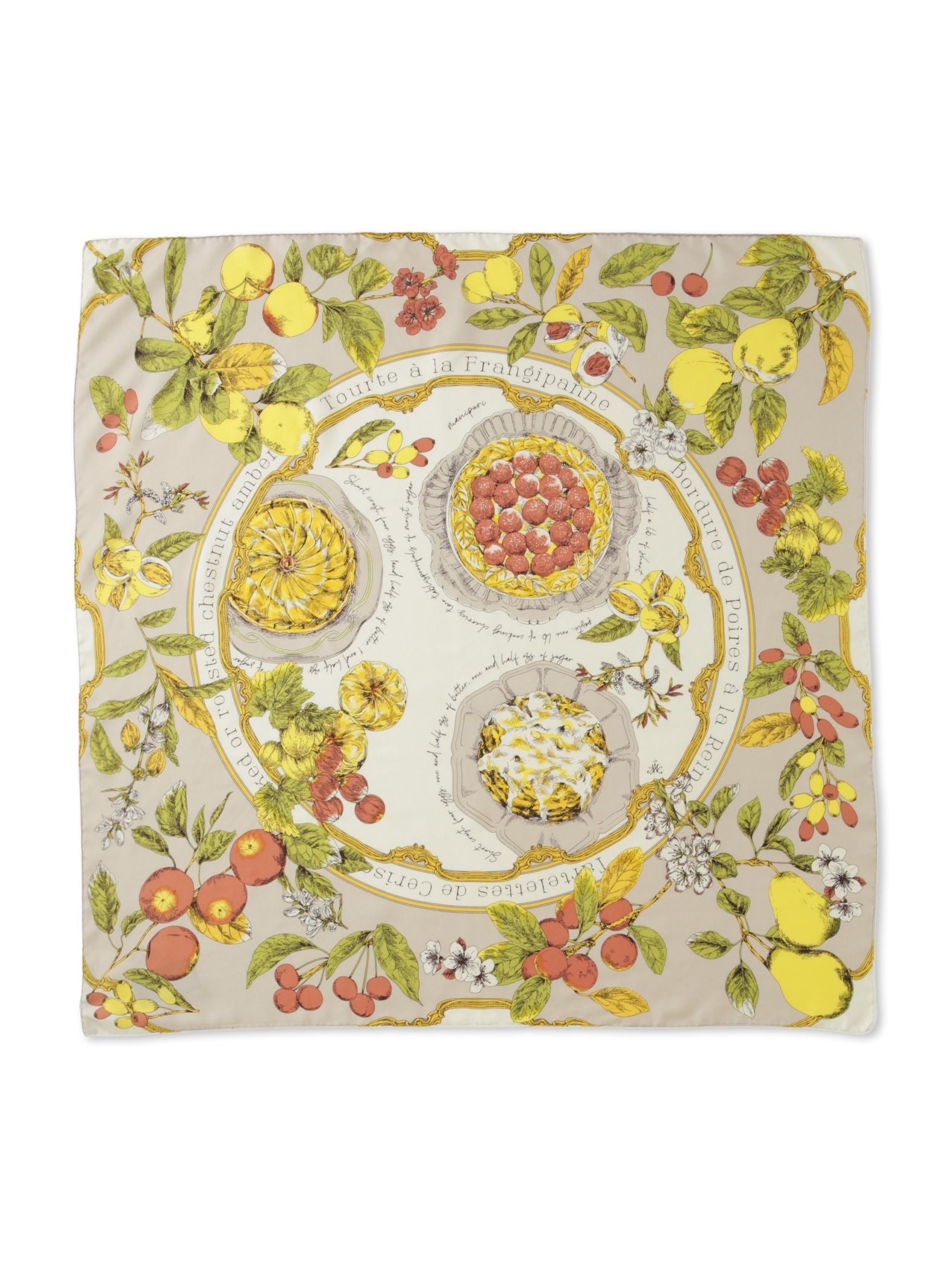 【WEB限定】【manipuri】＜シルクスカーフ88＞アンティークレシピ