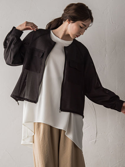 【WEB限定】メッシュブルゾン