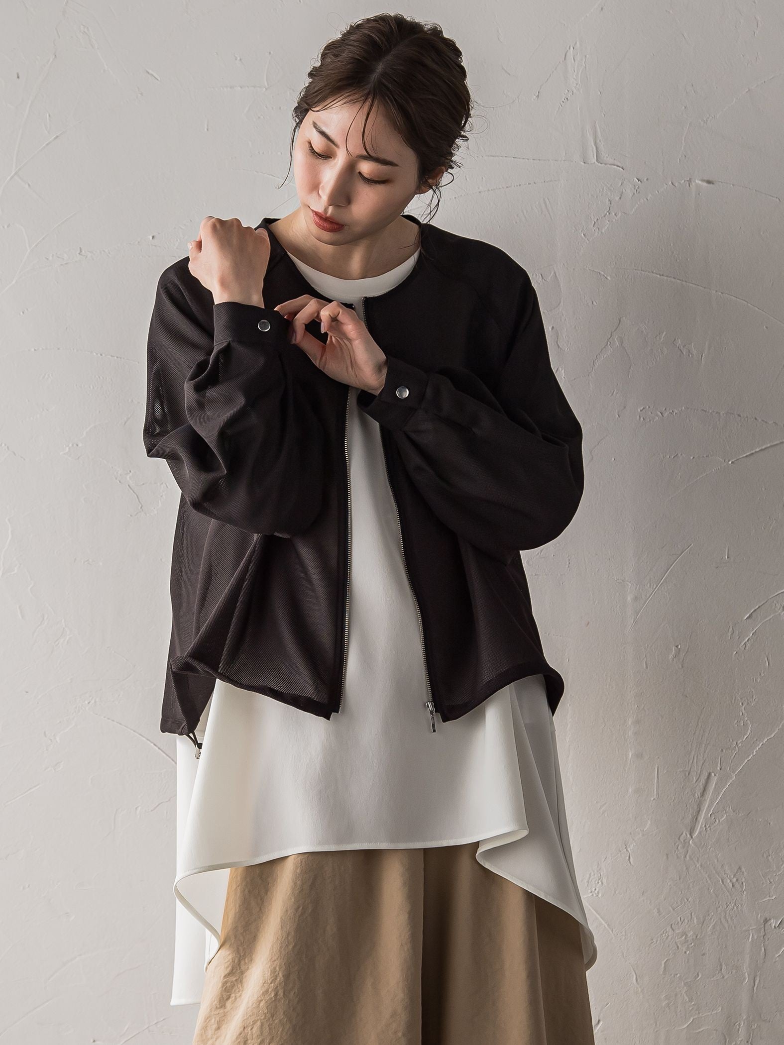 【WEB限定】メッシュブルゾン