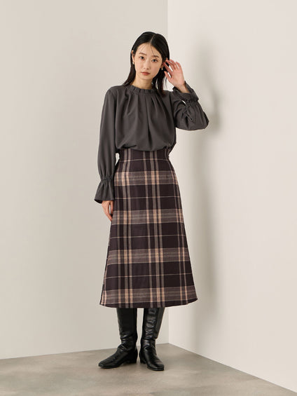 ブラッシュバックストレッチイージースカート≪洗濯機で洗える≫