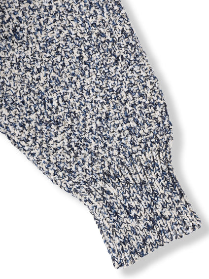 デニムドッキングニットカーディガン≪洗濯機で洗える≫