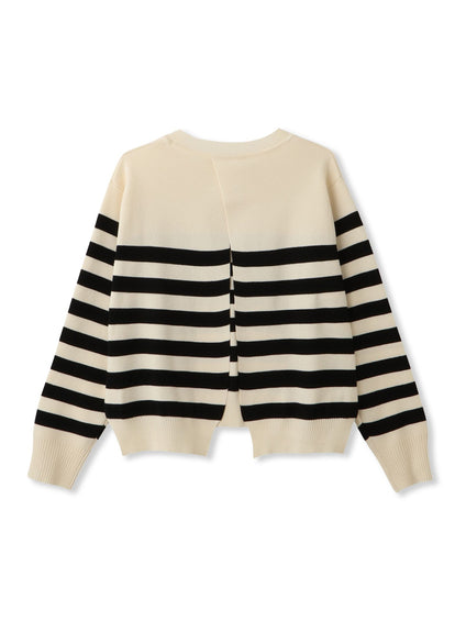 サイドスリットニット×ペプラムヘムインナーSET