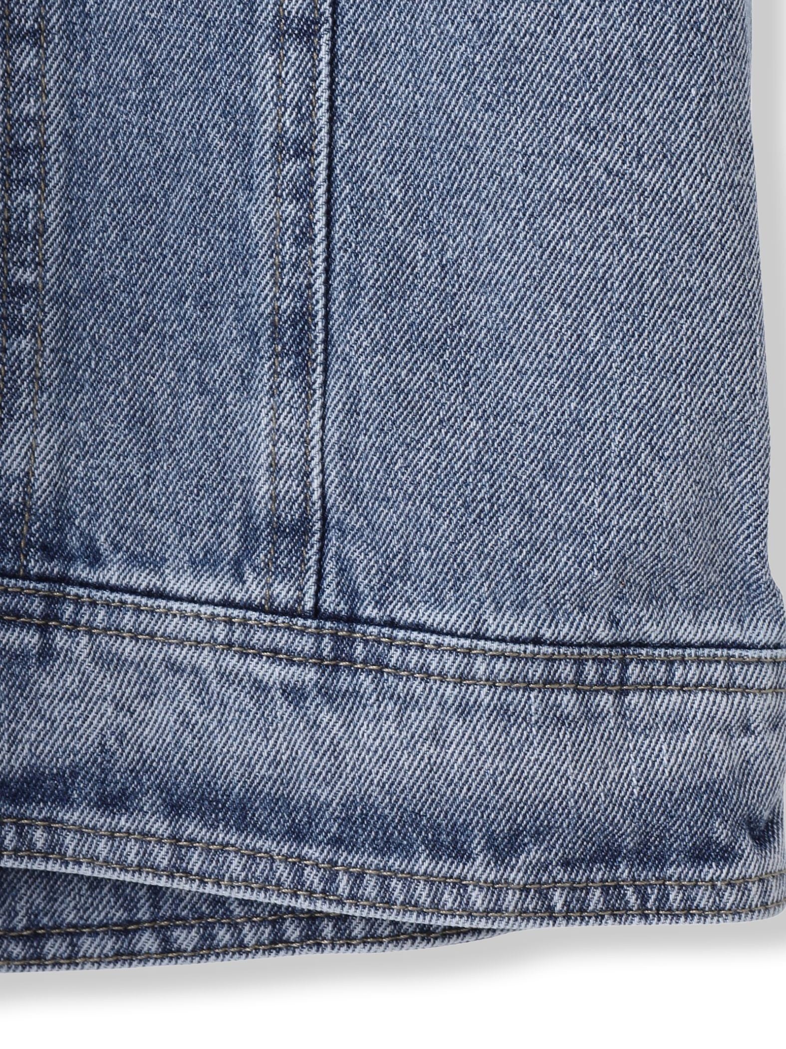 デニムドッキングニットカーディガン≪洗濯機で洗える≫