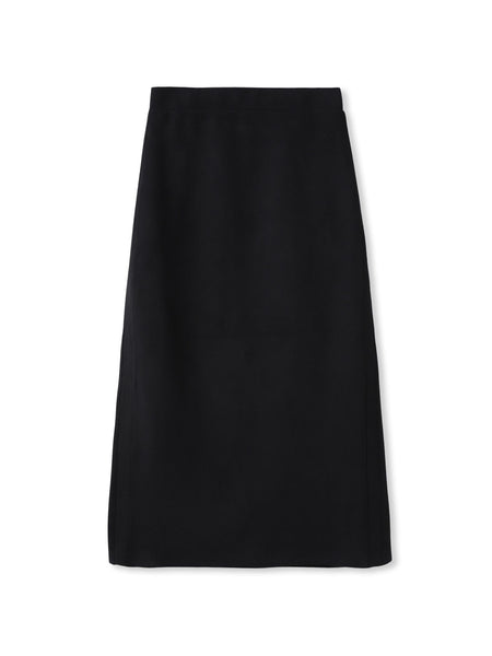 スウェード調×ニットスカートセットアップ≪手洗い可能≫