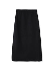 スウェード調×ニットスカートセットアップ≪手洗い可能≫