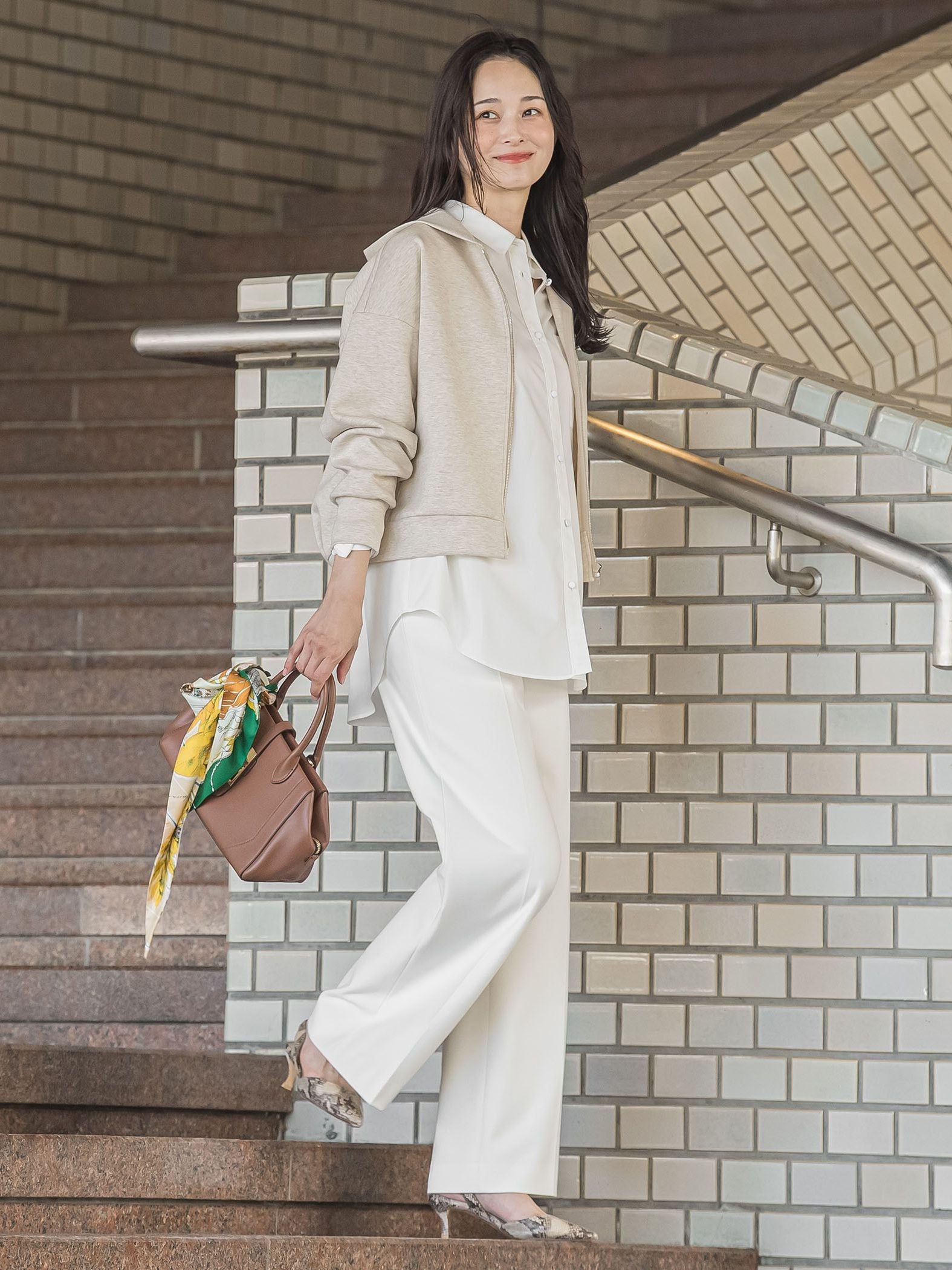 両面起毛ワイドパンツ≪WEB限定13号/洗える/セットアップ対応≫