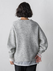 モヘヤスパンコールニット