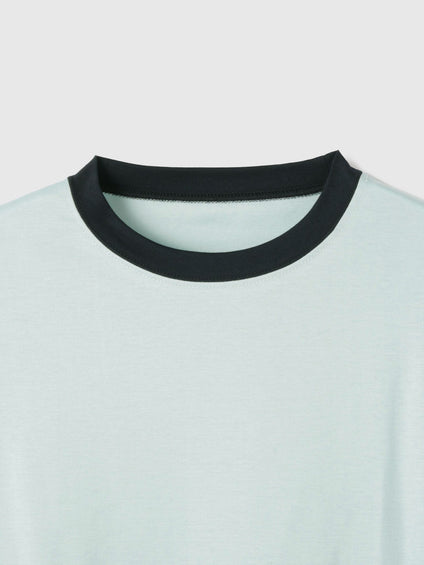 【汗染み防止】 ひんやりリンガーTシャツ