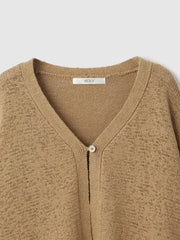 テープヤーンショート丈カーディガン