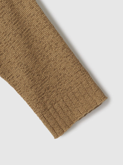 テープヤーンショート丈カーディガン