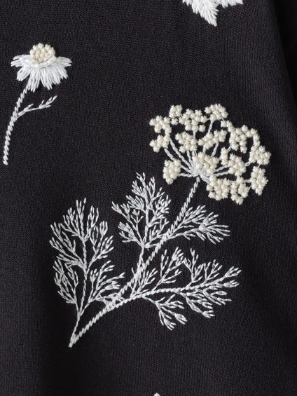 ハーブ刺繍カーディガン≪手洗い可能≫