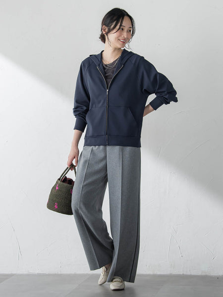 【WEB限定】≪真夏も活躍！≫サラっと快適 多機能ジップパーカー