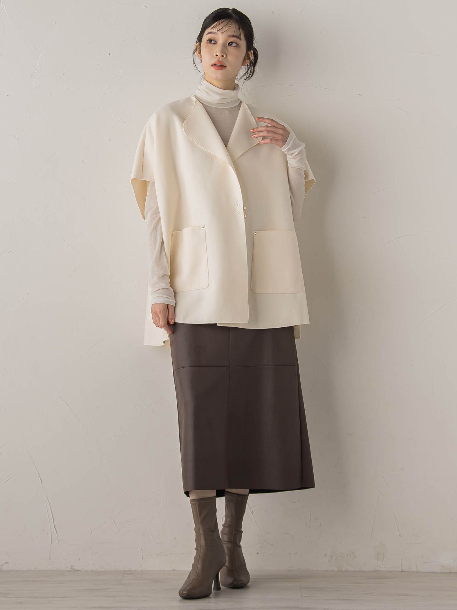 カシミヤシルクシアーラメカットソー≪手洗い可能≫