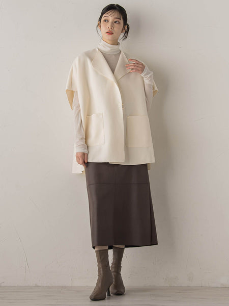 カシミヤシルクシアーラメカットソー≪手洗い可能≫