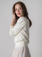 トゥシューズスカーフ付きニット