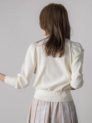 トゥシューズスカーフ付きニット