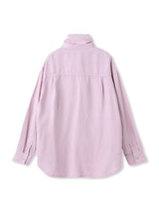 ボウタイ付きデニムシャツ≪洗濯機で洗える≫