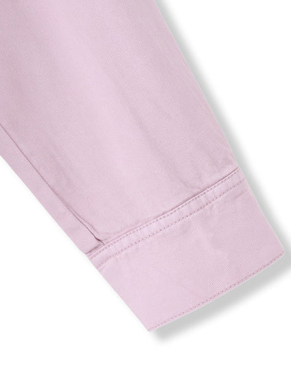 ボウタイ付きデニムシャツ≪洗濯機で洗える≫