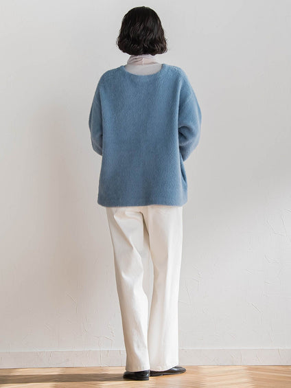 フェザーヤーンニットカーディガン