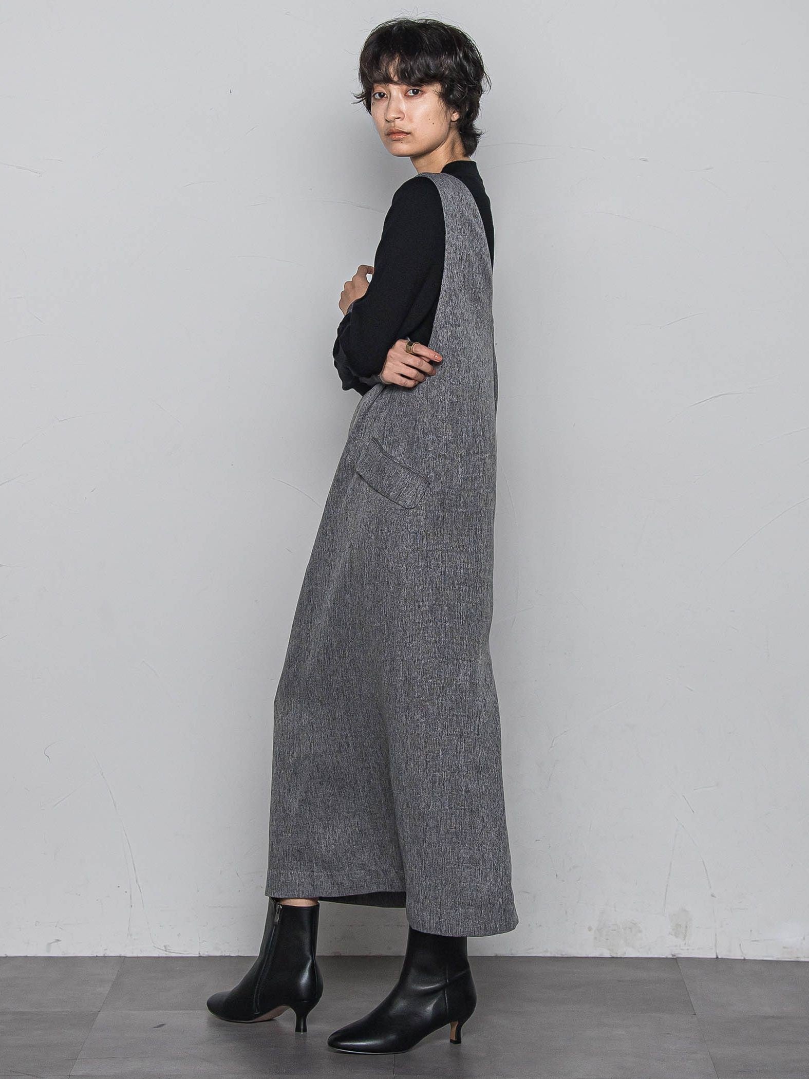 ライトツイードジャンパードレス≪手洗い可能≫