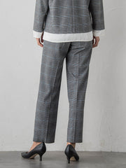 【大きいサイズ】ピクシエスタストレートパンツ≪洗濯機で洗える≫