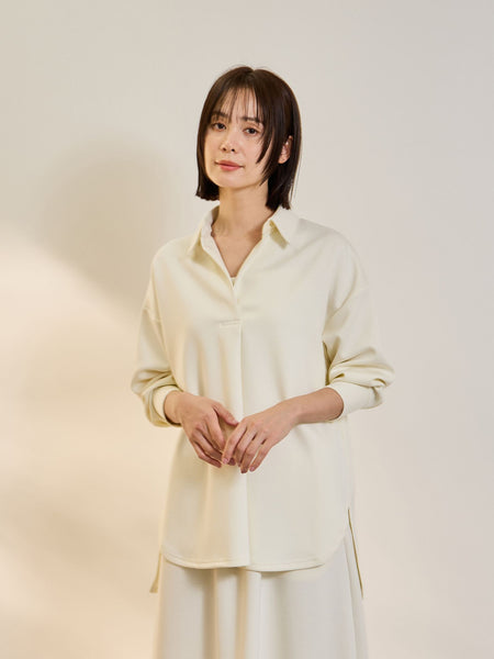 【SET】ダンボールニットスキッパートップ×スカート2ピース