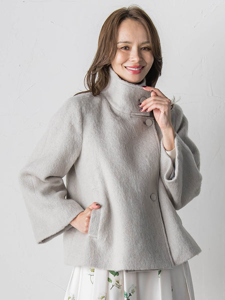 シャギーショートコート