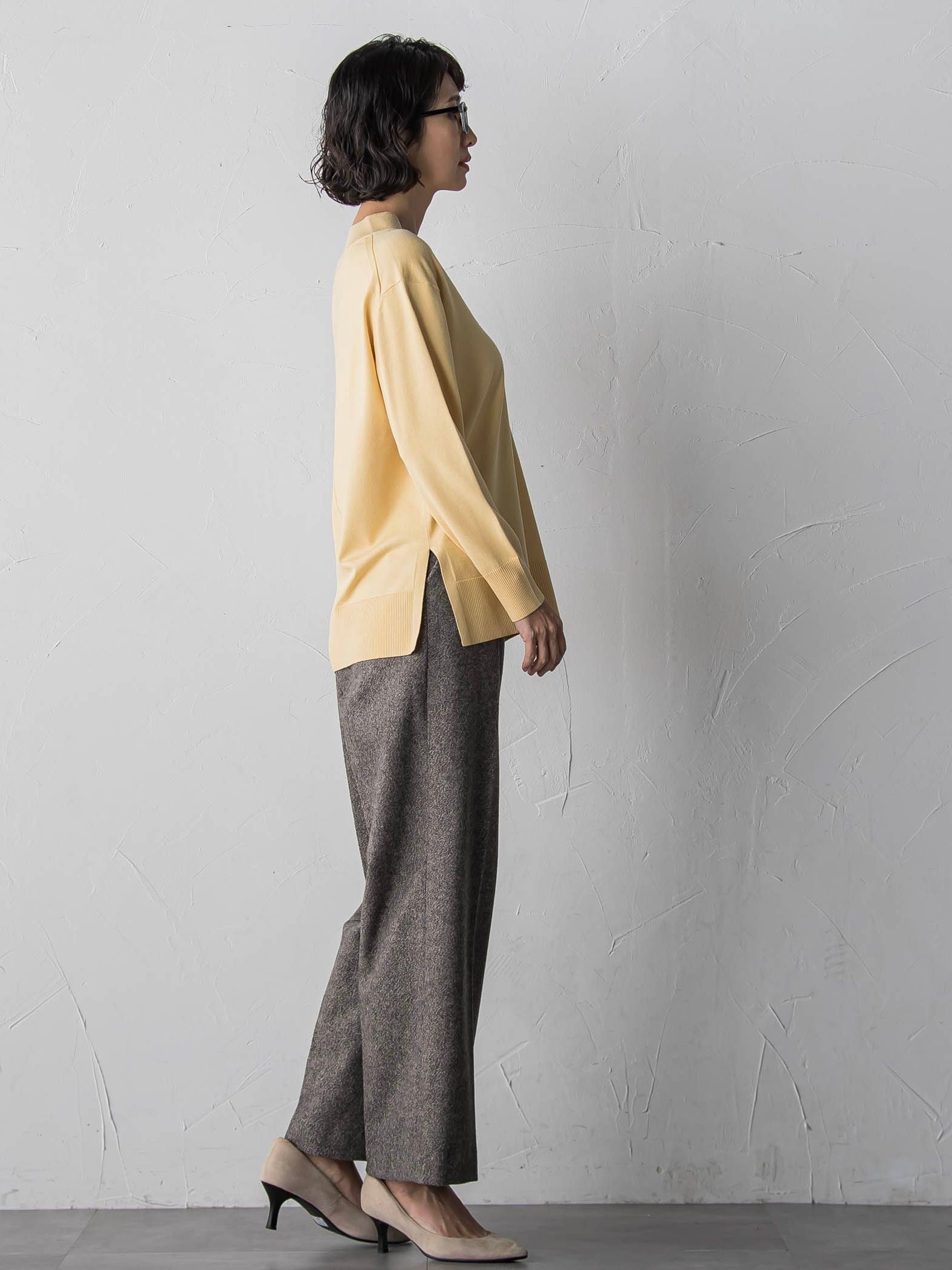 Vネックニット≪手洗い可能≫