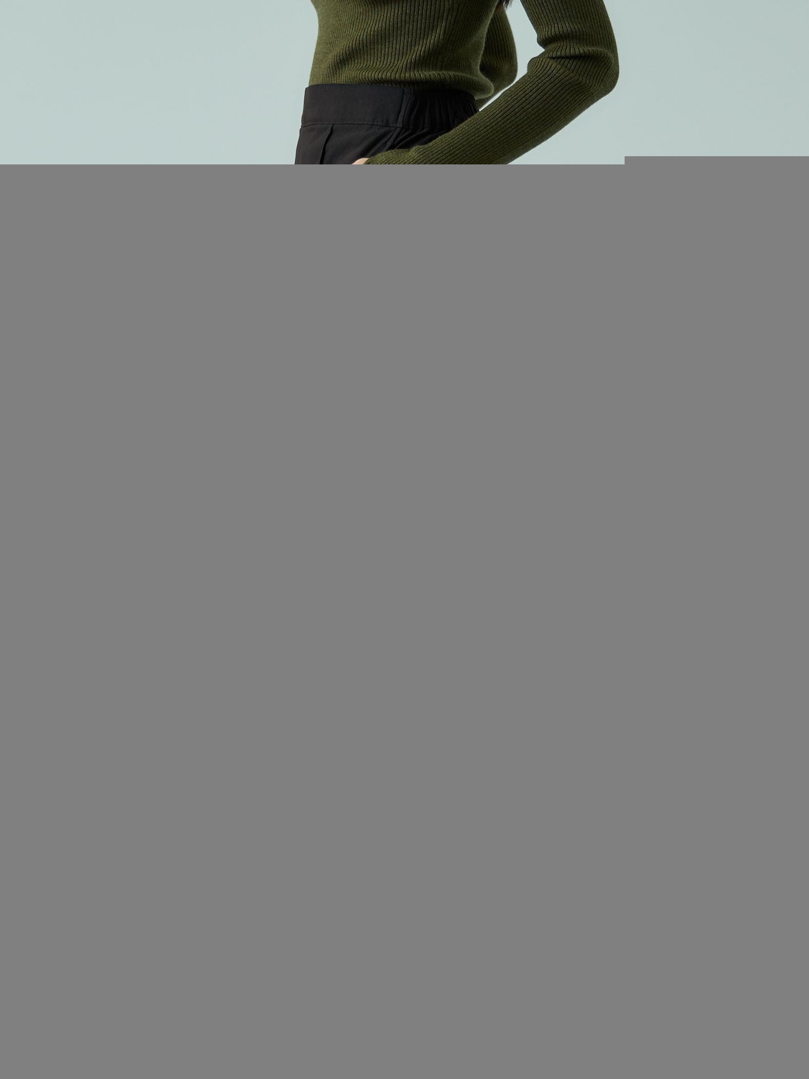 HAKIYASEブラッシュバックワイドパンツ≪手洗い可能≫