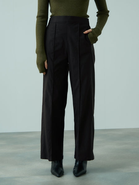 HAKIYASEブラッシュバックワイドパンツ≪手洗い可能≫