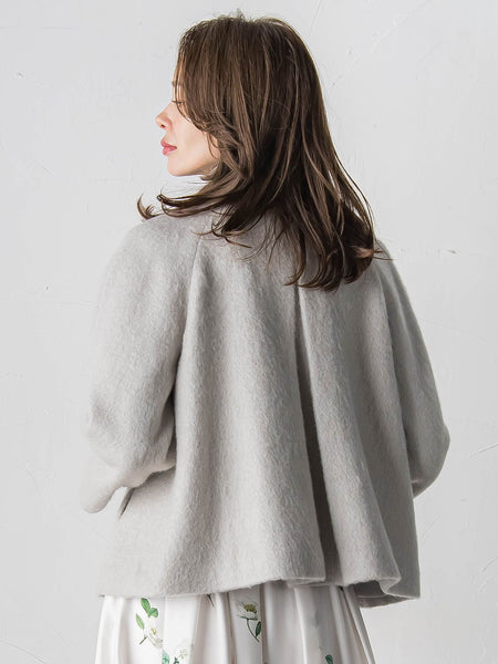 シャギーショートコート