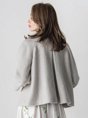 シャギーショートコート