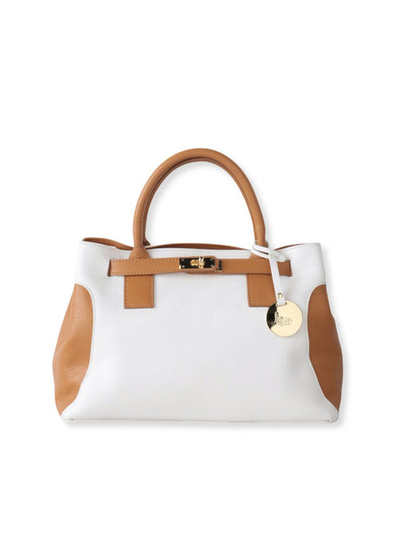 【BEVINI】 レザーコンビトートバッグ