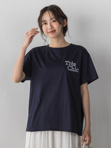 フロッキーロゴTシャツ | Droite lautreamont（ドロワット ロート