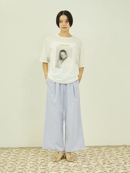 【涼やかストレッチ】ワイドパンツ