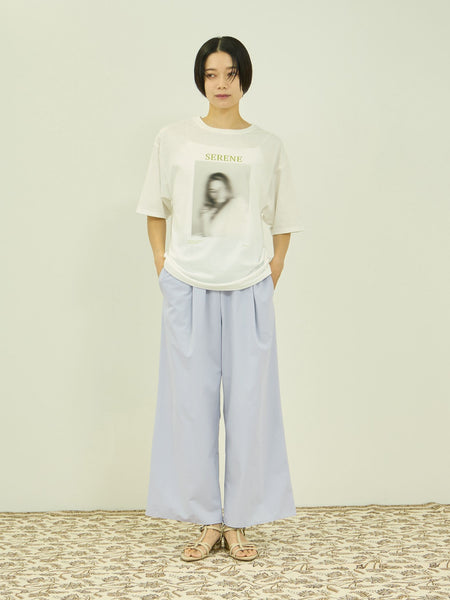 【涼やかストレッチ】ワイドパンツ