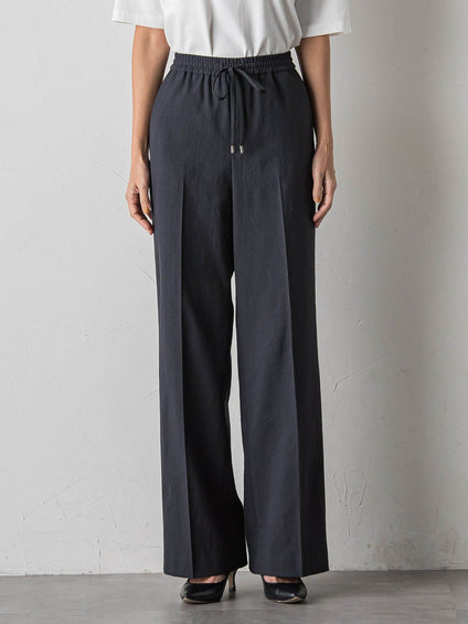 【WEB限定/+5cm丈長め】シェルタリングワイドパンツ