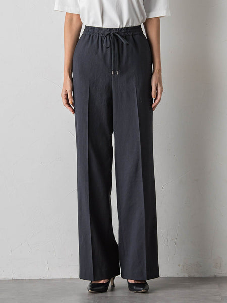 【WEB限定/+5cm丈長め】シェルタリングワイドパンツ