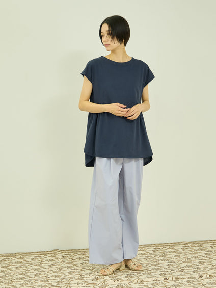 【涼やかストレッチ】ワイドパンツ