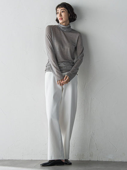 【biyori】裏起毛ウインターデニムパンツ