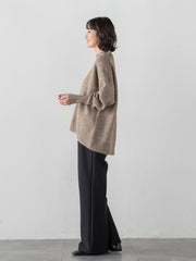 【WEB限定】”毎日頼れる”ゆったりモックネックニット