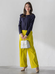 美シルエットワイドパンツ