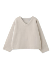 フェレットタッチWフェイスボクシーニット≪手洗い可能≫