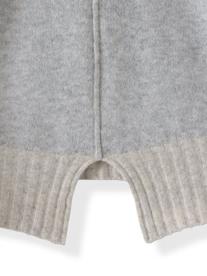 【WEB限定】”ふんわり配色の”もっちりハイネックニット