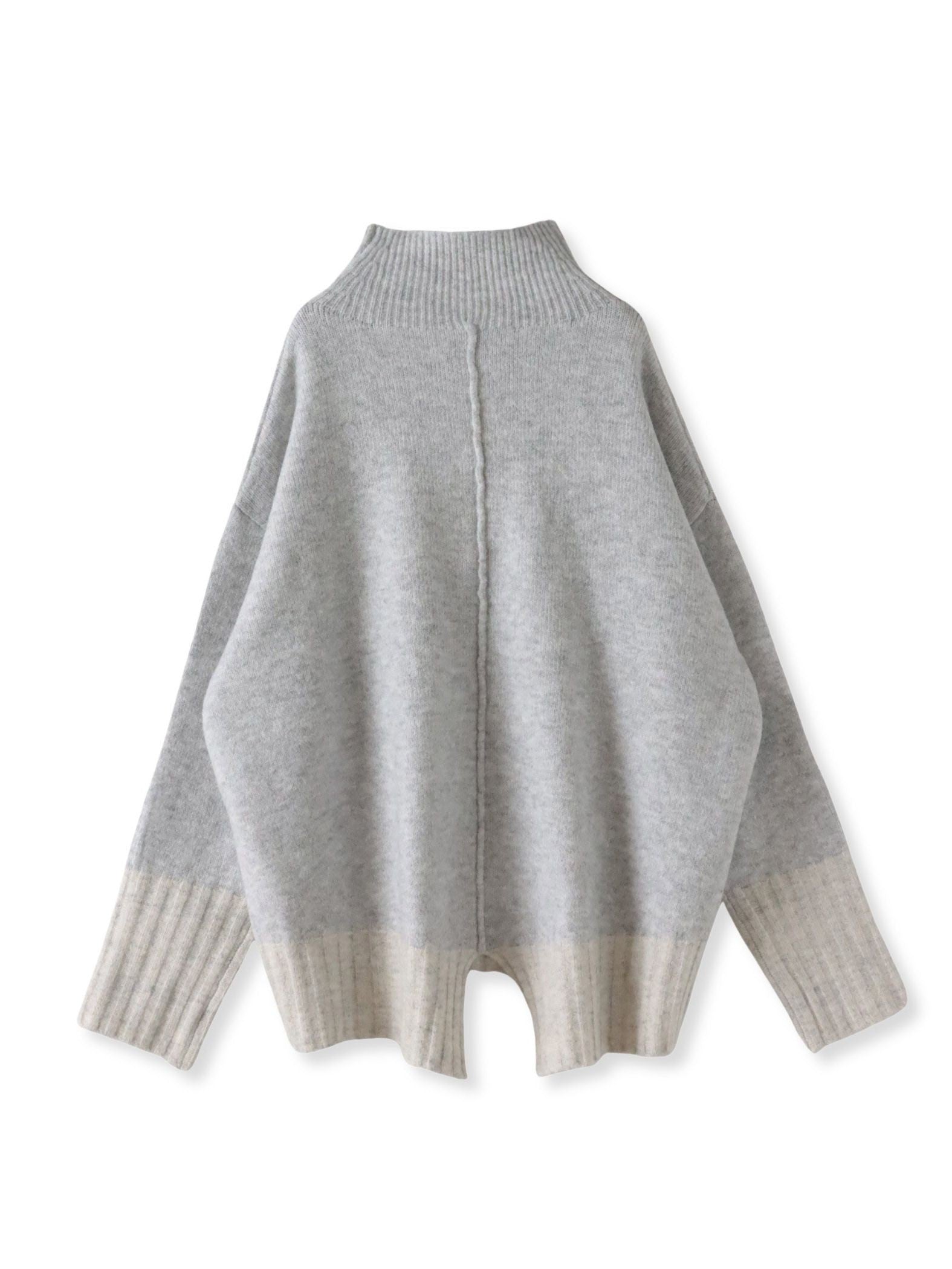 【WEB限定】”ふんわり配色の”もっちりハイネックニット