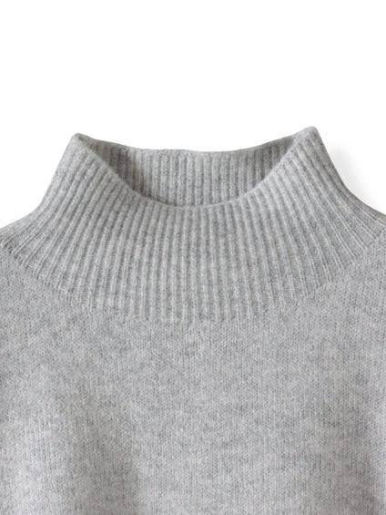 【WEB限定】”ふんわり配色の”もっちりハイネックニット