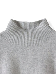 【WEB限定】”ふんわり配色の”もっちりハイネックニット