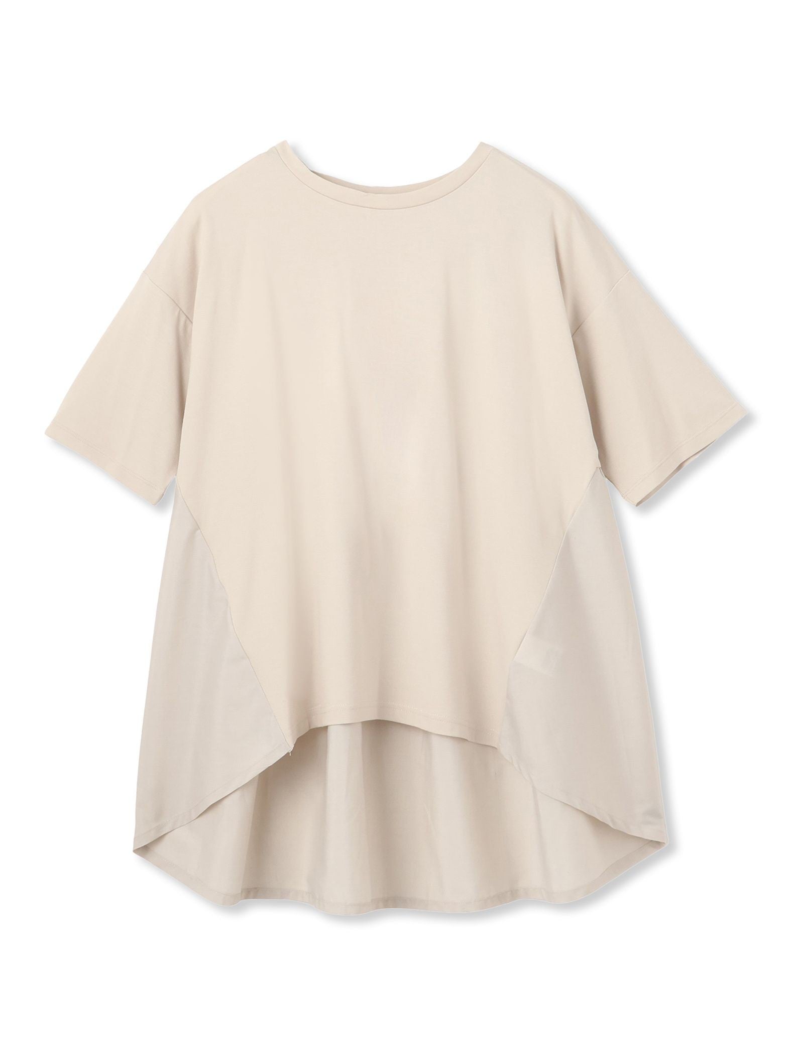 【WEB限定】前後ドッキングフレアTシャツ≪接触冷感/洗濯機で洗える≫